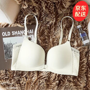 KJU型美背內衣女前扣小胸聚攏收副乳大胸調整型露肩薄款文胸夏季 香檳色(U型美背) 85/38ABC【交叉美背】