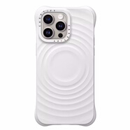 代購CASETiFY純色波漾殼白色適用于蘋(píng)果15Promax/plus手機殼iphon 白色波漾殼 iPhone 12 Pro