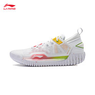 李寧（LI-NING）反伍3 LOW丨籃球鞋男子減震beng輕彈專業(yè)競技冰爽透氣外場鞋 標準白-4 42