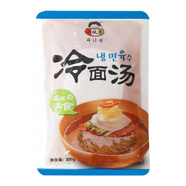 小伙子韓式小伙子冷面湯汁300g 韓國冷面湯調(diào)料酸甜爽口朝鮮平壤冷面湯 非濃縮300g*5袋