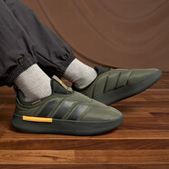 阿迪達斯（adidas）三葉草休閑鞋男鞋女鞋2025秋季新款運動(dòng)鞋面包鞋保暖棉鞋 IF4228橄欖綠/偏小半碼 38 (235mm)