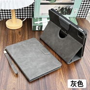 雅綠格iPad6保護套2018蘋果9.7英寸六代a1893電腦可旋轉(zhuǎn)a1822橫豎支架17款ipad第5代老款MP2G2防摔軟殼套 灰色-帶手繩【配防爆鋼化膜】 iPad 2017/2018 (9.7