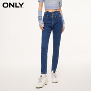 ONLY通勤風(fēng)百搭高腰彈力小腳牛仔褲女|123432094 J35 510洗水牛仔藍 155/60A/XS