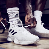 ADIDAS/阿迪達(dá)斯男鞋 Pro Bounce 實(shí)戰(zhàn)場(chǎng)上緩震休閑運(yùn)動(dòng)鞋高幫籃球鞋 FW5745 白/黑 40.5