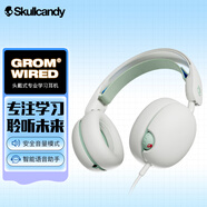 Skullcandy骷髏頭 Grom兒童學(xué)習(xí)頭戴式藍(lán)牙耳機(jī)有線青少年學(xué)生網(wǎng)課通話帶麥護(hù)耳無線耳機(jī) 白色-有線版