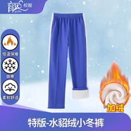 育達深圳校服小學(xué)生秋冬季運動(dòng)服套裝男女冬裝上衣長(cháng)袖外套褲子校服褲 特版-水貂絨小冬褲 135