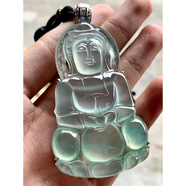 心偶玉 冰種翡翠觀音吊墜緬甸a貨玉石佛公如意四季平安豆福瓜樹葉付尾款 已聯(lián)系客服選貨，尾款1000