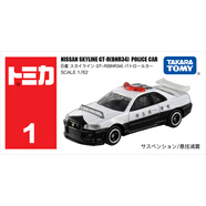 多美卡TOMY合金小汽車模型兒童玩具紅白盒1號尼桑埼玉縣警車174868