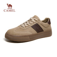 駱駝（CAMEL）2024春季新款時尚潮流德訓(xùn)休閑鞋百搭復(fù)古舒適板鞋男 G14S542612 淺杏 42