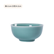 龍泉青瓷米飯碗陶瓷新款創(chuàng)意中式餐具家用加厚吃飯碗大號面湯碗喝粥碗小碗 5.5英寸天青碗