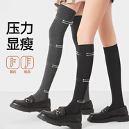 莫代爾襪子女長(cháng)筒過(guò)膝襪高筒防下滑加長(cháng)配小皮鞋顯瘦過(guò)膝襪春季襪子女