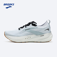 布魯克斯（BROOKS）GLYCERIN甘油22  跑鞋男子夏季緩震運動跑步鞋 男款 光亮白/冬季藍(lán)/黑色 41