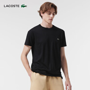 LACOSTE法國鱷魚男裝易打理舒適純色休閑圓領(lǐng)短袖T恤|TH6709 031/黑色 S 03