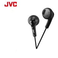 JVC/杰偉世 HA-F160 平頭耳機耳塞式有線耳機HIFI平頭塞3.5MM圓孔插 單元 黑色