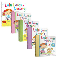 英文原版5冊(cè)繪本 Lulu Loves Shapes/Numbers/Noises/Nursery 露露系列