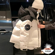 FENGEYA香港潮牌短款輕暖女款羽絨服女裝2025新款冬款衣服派克服女士外套 白色 S（90-135斤）