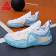 匹克（PEAK）猛獸7PLUS籃球鞋男冬季新款高幫減震外場(chǎng)球鞋耐磨實(shí)戰革面運動(dòng)鞋 DA340331大白/翠菊藍 41