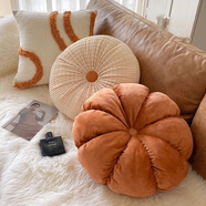 微光里 沙發(fā)抱枕靠枕組合輕奢高級感客廳家用南瓜枕北歐ins風(fēng)床頭靠背枕 【南瓜枕1號】絲絨花苞42cm