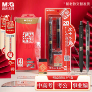 晨光（M&G）文具孔廟系列考試專用透明套裝 中性筆/替芯/涂卡尺/涂卡2B鉛筆/套尺/橡皮 考研考公中高考13件套