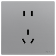 羅格朗（LEGRAND） 開關(guān)插座面板 五孔插座暗裝電源套裝 畫采銀色五孔10只裝 插座