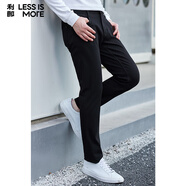 利郎【科技黑2.0】休閑褲男固色舒適百搭時(shí)尚水洗長(cháng)褲32/80A