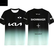 三分夢(mèng)都showmaker隊(duì)服 DK戰(zhàn)隊(duì)隊(duì)服showmaker同款S14春季賽速干短袖T恤衫 速干黑色ShowMaker L 3X 成人款(180-2g