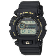 Casio 卡西歐 G-Shock DW9052男士數(shù)字手表 黑金配色200米防水石英機(jī)芯