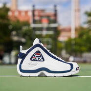 斐樂（FILA）格蘭特希爾25周年紀(jì)念款男士籃球鞋 Grant Hill 2 高幫運動鞋 白色-125 42 碼/US9