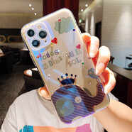 PENGGU 蘋果12手機殼iPhone12pro max全包鏡頭防摔創(chuàng)意水鉆卡通硅膠網(wǎng)紅保護套 12pro【斜紋大象】