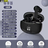 娛品【2024新款丨柏林之聲】真無線藍(lán)牙耳機(jī)入耳式降噪通話高品質(zhì)高音質(zhì)重低音久戴不痛超長續(xù)航男女款 炫酷黑【藍(lán)牙5.4+超長續(xù)航】