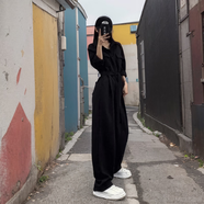 MODX香港女裝歐貨時(shí)尚工裝赫本風(fēng)氣質(zhì)連體褲早秋2024年垂墜感通勤休閑 連體褲 L
