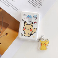 適用蘋果MagSafe外接電池保護(hù)套apple磁吸式無(wú)線充電寶卡通保護(hù)殼iphone12mini/1 蘋果magsafe保護(hù)套 皮卡丘+吊墜