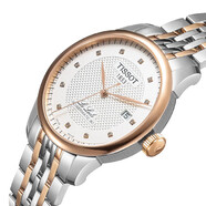 天梭（TISSOT）瑞士手表 年力洛克系列鋼帶機械男士手表T006. 銀盤(pán) 鋼帶 男表A 力洛克