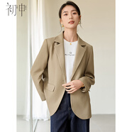 初申春秋小西裝女經(jīng)典簡(jiǎn)約H型西裝外套休閑通勤西服S51U012
