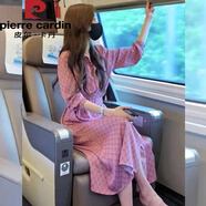 皮爾卡丹御姐風(fēng)粉色收腰顯瘦格子連衣裙子女春季2025新款法式氣質(zhì)長(zhǎng)裙針織 【粉色】【連身裙子/歐美裙子/高 L