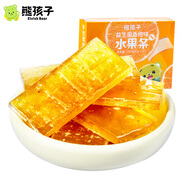 熊孩子 益生菌水果條200g 香橙味水果糕兒童零食休閑小吃