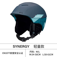 葆旎（BOLLE） 法國(guó)新品男女單雙板滑雪頭盔亞洲版型大頭圍保暖防撞護(hù)具雪盔帽 SYNERGY-海軍藍(lán) 輕量款 58-61CM