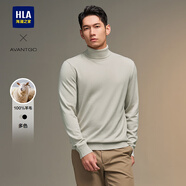 海瀾之家（HLA）長(zhǎng)袖針織衫男款輕商務(wù)經(jīng)典純羊毛毛衣男春秋 米杏70 175/92A L推薦137~150斤