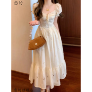 戀的連衣裙夏季法式2025新款學(xué)生小個(gè)子長(cháng)裙女生衣服潮流氣質(zhì)夏天裙子 杏色 均碼 (可備注碼數)