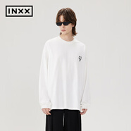 英克斯（inxx）【INXX】ALLPICK潮牌基礎(chǔ)簡約多色長袖T恤情侶休閑寬松打底衫 白色 S