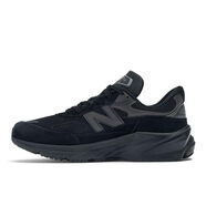 NEW BALANCE 美產(chǎn)990 V6運動(dòng)跑鞋 FuelCell中底緩震 翻毛皮橡膠底 男女同款 黑色/黑色 12.5 XX-寬 女款/11 XX-寬 男款