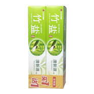 竹鹽LG竹鹽牙膏全優(yōu)護(hù)精品220gx2支裝清潔清新口氣減黃牙漬護(hù)齒家庭裝 清新源150g 2支 清新口氣去嘴臭