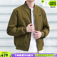添柏嵐（Timberland）外套男 秋季新款戶(hù)外寬松透氣運動(dòng)服防風(fēng)工裝經(jīng)典棒球服飛行夾克 A5M9T302/綠色/夾棉面料 (曬圖退10) S (170/88A)