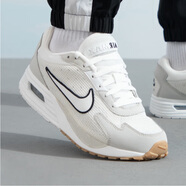 耐克（NIKE）官方艦店男鞋夏季新款運動(dòng)鞋AIR MAX氣墊緩震休閑鞋網(wǎng)面跑步鞋子 白灰/AIR MAX氣墊 42.5