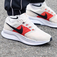 耐克（NIKE）男鞋跑步鞋 25秋季新款運(yùn)動鞋耐磨登山休閑鞋子男網(wǎng)面透氣慢跑鞋 【飛線技術(shù)】白黑-紅 43 (275mm)
