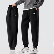 耐克（NIKE）官方艦店男褲2025夏季新款休閑褲束腳小腳長褲衛(wèi)褲針織透氣運動褲 528717-010/加厚毛圈/寬松保暖 L /175/80A