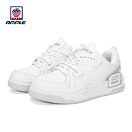 蘋(píng)果APPLE秋冬潮流時(shí)尚板鞋男女同款鞋學(xué)生情侶百搭休閑透氣低幫板鞋 男款白色 39