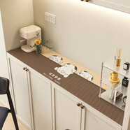 星球居民卡通鞋柜保護墊防塵桌墊餐邊柜玄關(guān)桌面墊長(cháng)條斗柜電視柜臺面桌布 三只小可愛(ài)斑點(diǎn)狗羊皮紋抗污墊 35*120cm