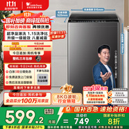 小天鵝（LittleSwan）波輪洗衣機全自動 8公斤 超凈洗 除菌除螨【TB80V27T】家電國家補貼20% 一級能效 以舊換新