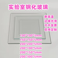 XMSJ實驗室玻璃板實驗室玻璃片用板耐高溫玻璃板小尺寸鋼化玻璃片 400*200mm